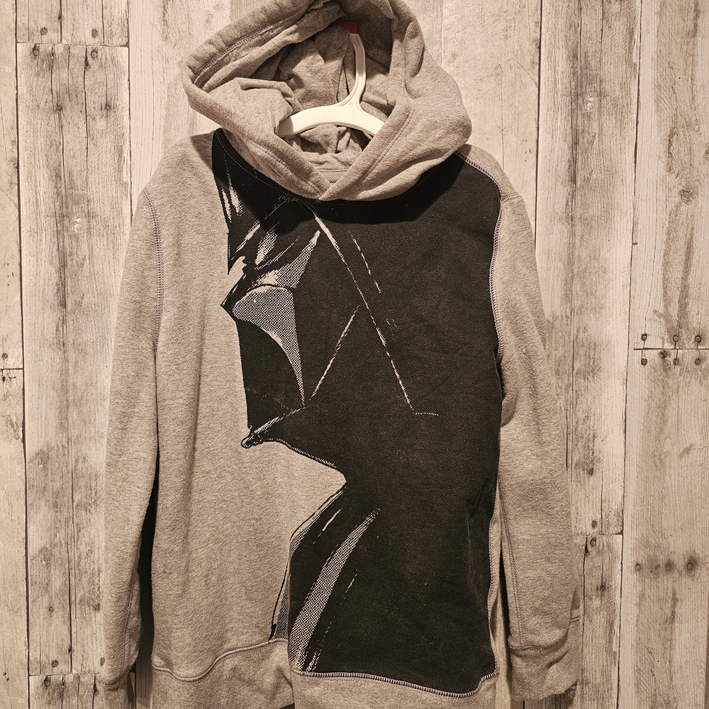 GAP Gray and Black Graphic Hoodie